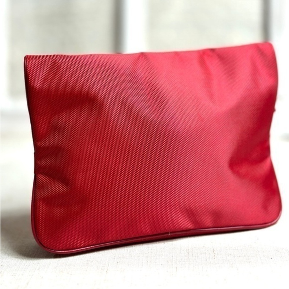AUTHENTIC Prada red cosmetics toiletries travel or sports bag - Picture 3 of 16